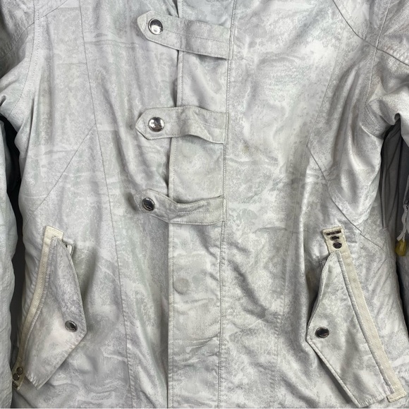 Oakley Medium Silver Reflective Ski Snowboard Regular Fit Coat - Picture 4 of 9